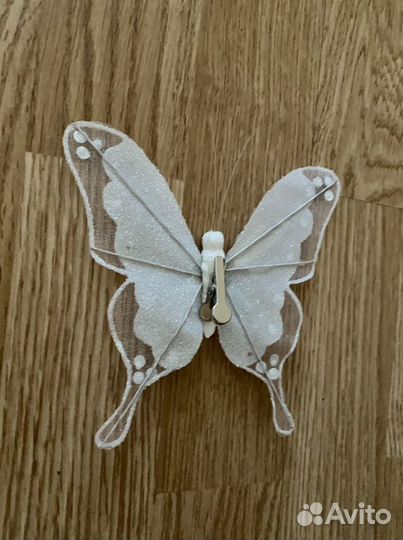 Декоративная прищепка бабочка (заколка)