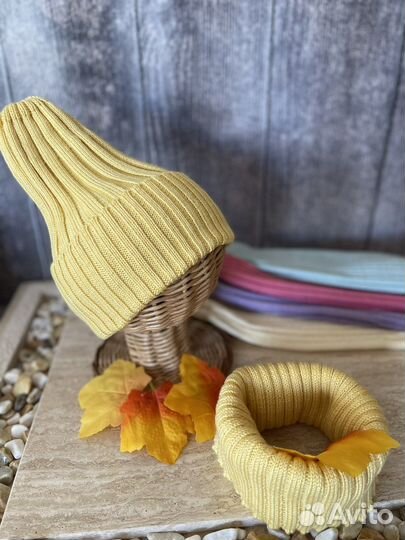 Детская шапка и снуд