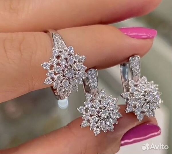 Серьги и кольцо