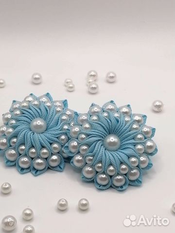 Резиночки для волос ручной работы