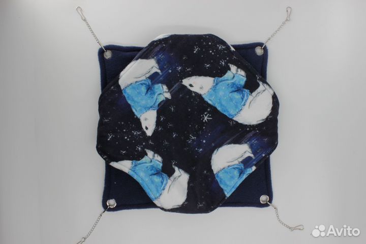 Утеплённые гамачки с новогодним принтом