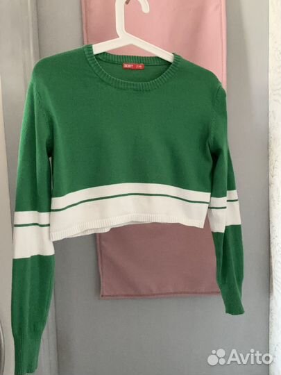 Кроп топ с длинным рукавом