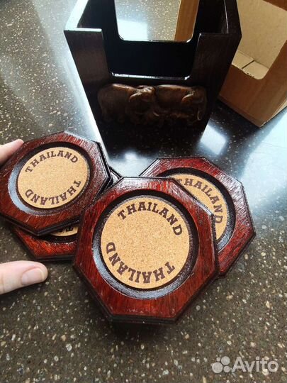 Подставка для стаканов + салфетница