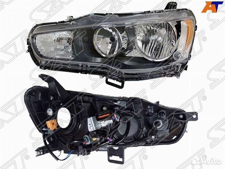 Левая фара на Митсубиси Лансер 10 2007-2016г