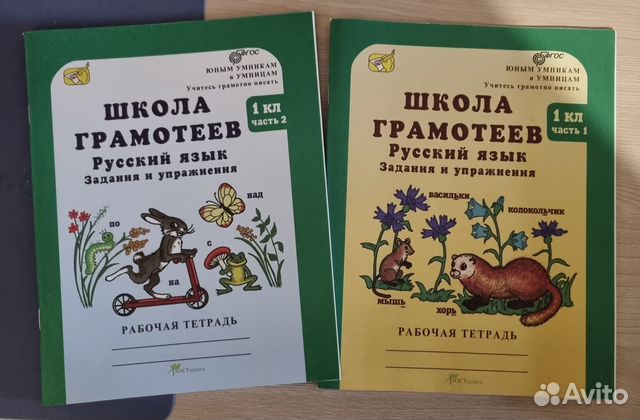 Рабочая тетрадь 2 части . Школа грамотеев русский язык... купить в ...