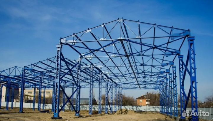 Быстровозводимый ангар монтаж