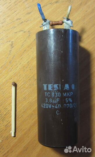 Конденсаторы Tesla Тесла. 3.8 мкФ 400 и 420 В