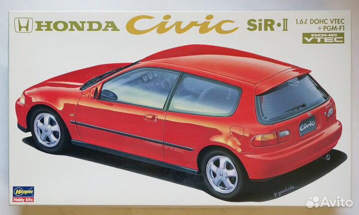 Honda civic sir2 vtec hasegawa 1/24сборная модель
