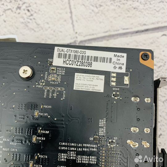 GTX 1060 3GB asus dual