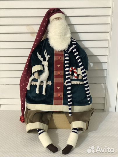 Интерьерная кукла тильда санта клаус