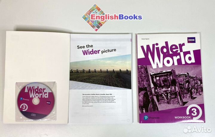 Wider world 3 комплект (SB,WB,CD) новые в плёнке