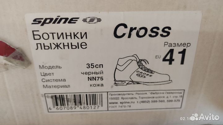 Лыжные ботинки Spine
