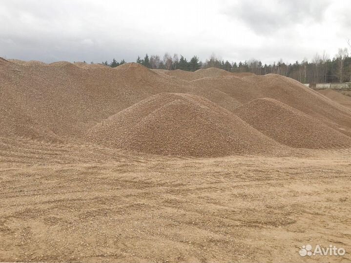 Щебень гравийный с доставкой