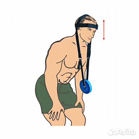 Тяга мышц шеи упряжь головная лямка ремень лента