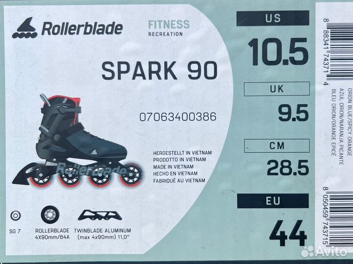 Ролики rollerblade spark 90