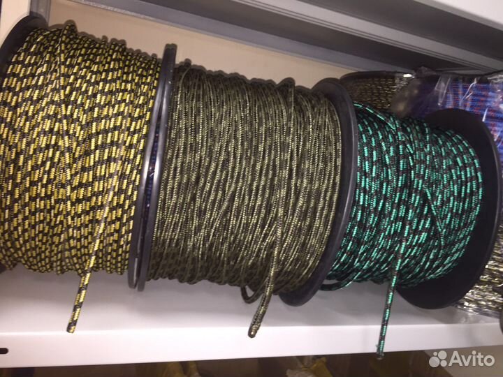 Шнур плетеный, веревка, якорная намотка