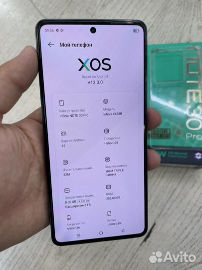 Infinix note 30 pro 8 256