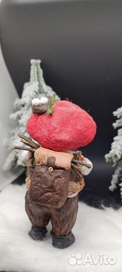 Ватные елочные игрушки