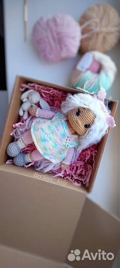 Вязаная кукла. Ручная работа. Игрушки вязаные