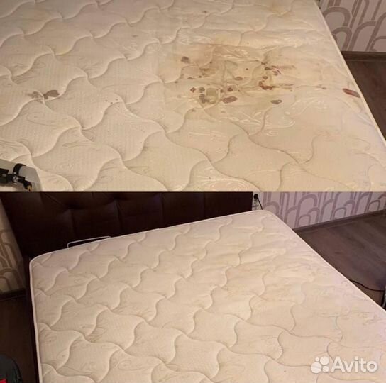 Эко-Чистка мягкой мебели на дому, диванов матрасов