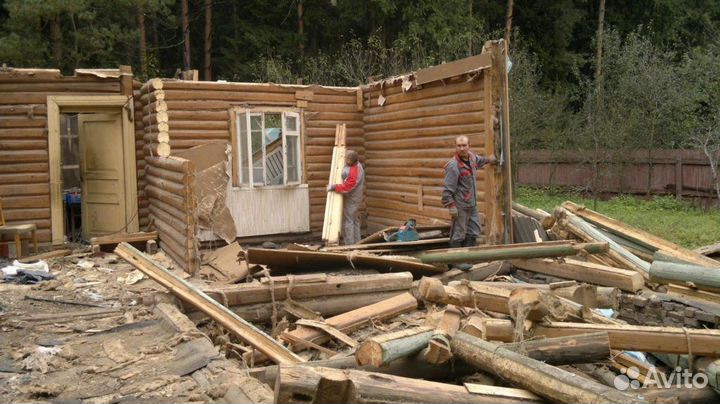 Снос домов, демонтаж зданий