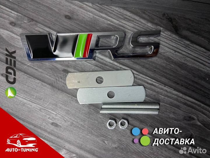 Шильдик на решетку радиатора skoda VRS