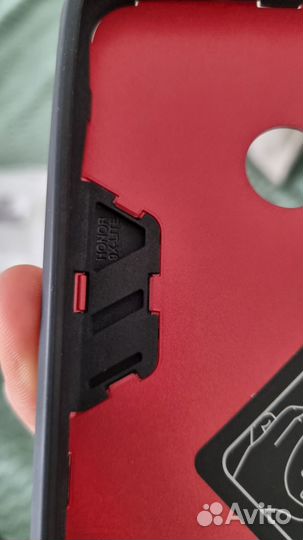 Чехол на honor 9x Лайт красный противоударный