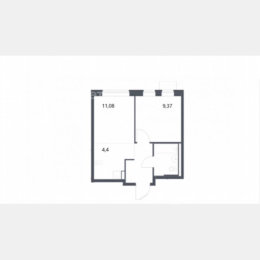 2-к. квартира, 32,4 м², 8/9 эт.