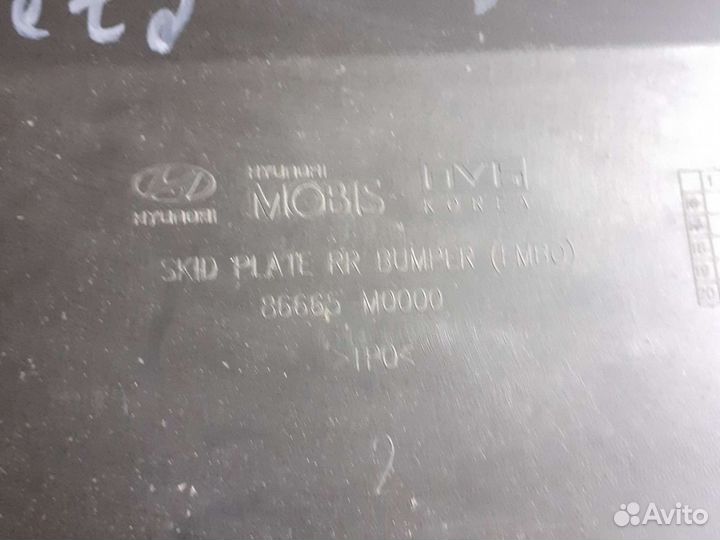 Накладка заднего бампера Hyundai Creta