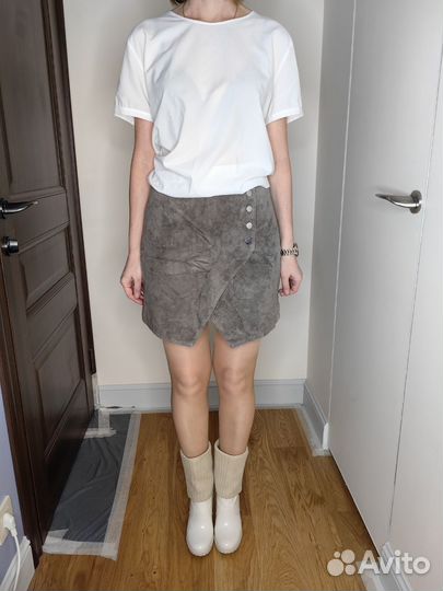 Новая юбка Mango натуральная замша (42/44)