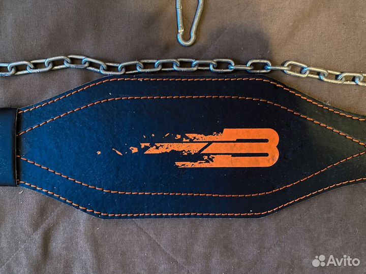 Пояс для пауэрлифтинга в комплекте с цепью