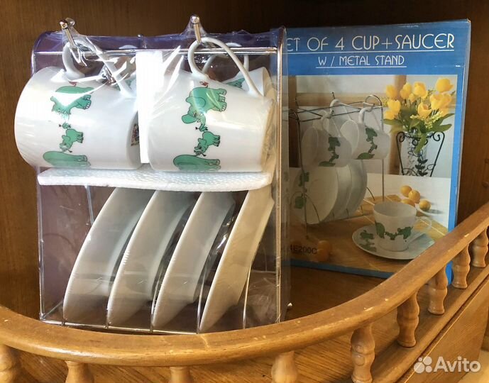 Набор чашки с блюдцами на подставке Нидерланды