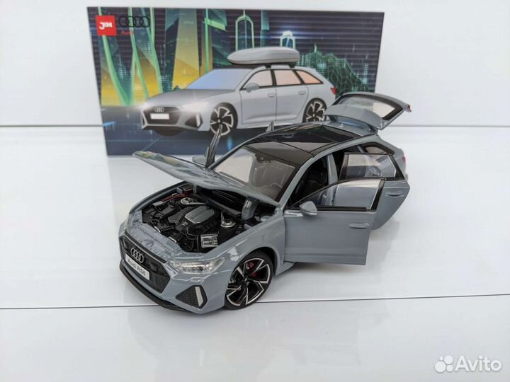 Металлическая модель универсала audi RS 6