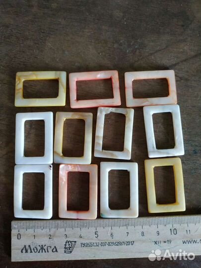 Набор бусин для рукоделия (натуральный перламутр)