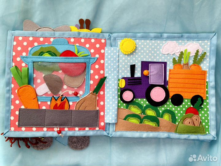 Развивайка книга из фетра