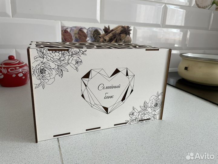 Свадебный сундучок для денег, шкатулка для колец