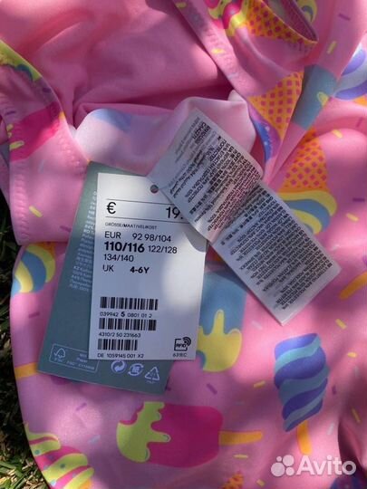 Купальник для девочки 110-116 новый
