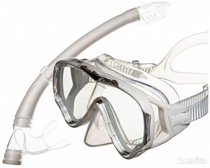 Набор маска + трубка для детей от 6 лет. Маугли