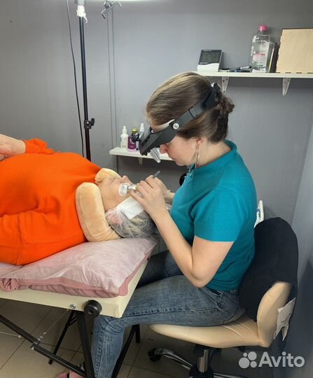 Обучение наращиванию ресниц с 0, повышение