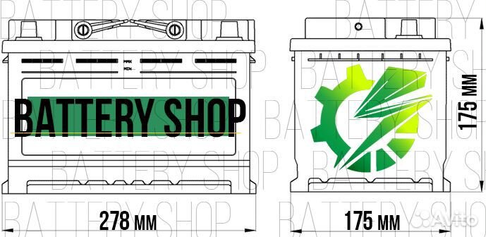 Аккумулятор 74ач VST низкий формат