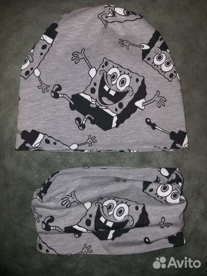 Шапка и снуд (хлопок двойной)