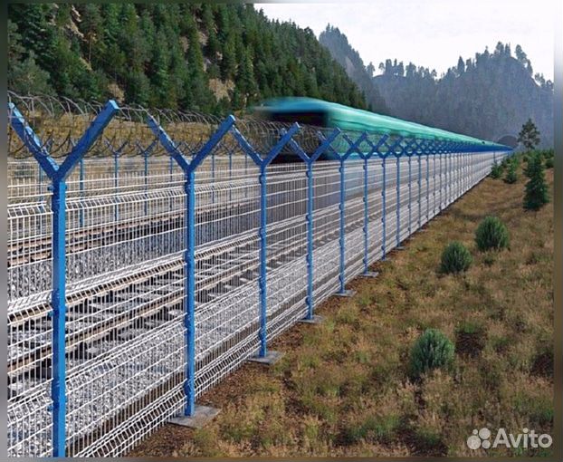 Забор сетка 3д