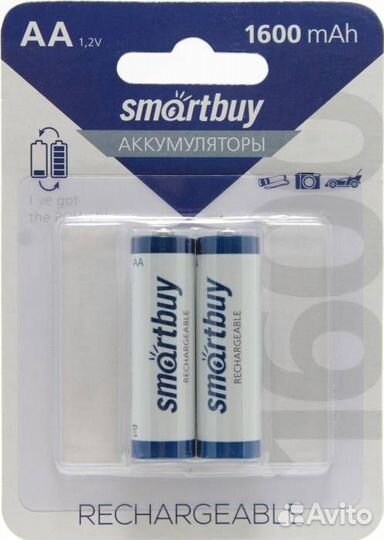 Smartbuy AA 1600 mAh Аккумулятор NiMh 2BL