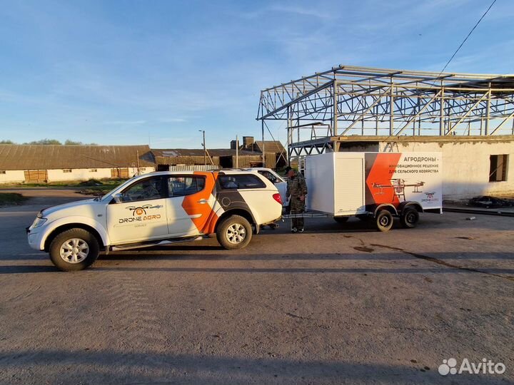 Опрыскивание полей дронами