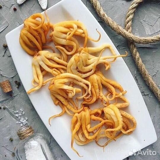 Икра Красная. Щупальцы Кальмара Копчёные