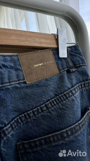 Джинсовая юбка миди