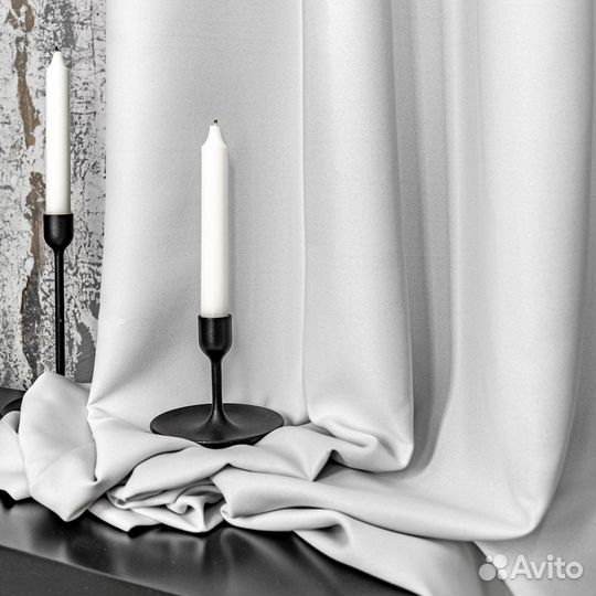 Шторы блэкаут Амадео платиновый новые пошив