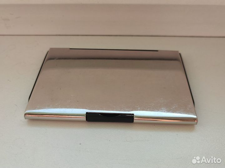 Визитница металлическая 93х62х7мм