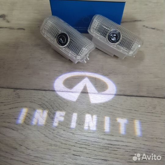 Лазерная проекция дверей Infiniti Инфинити