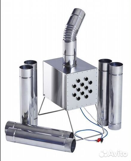 Обогреватель теплообменник для зим. палатки вектор